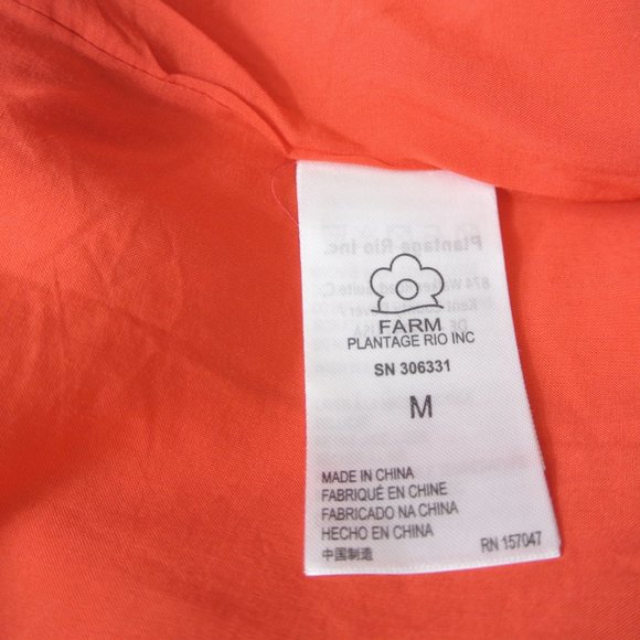 NEW Farm Rio Summer Sunrise Mixed Palm Maxi Dress Size M #1434 - Picture 12 of 13